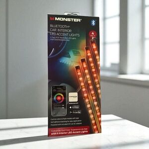 Bluetooth Car LED Accent Lights - Multicolor NIB